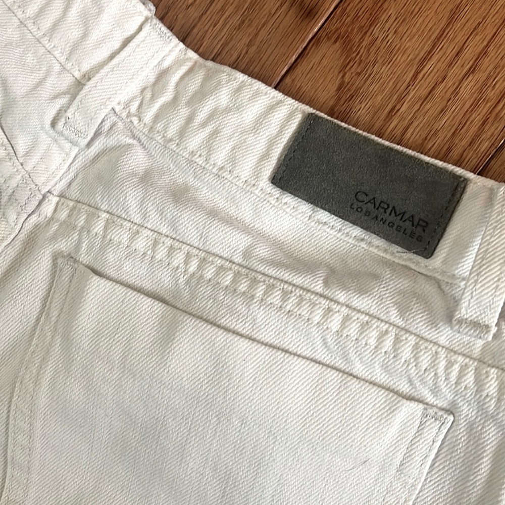 LF Carmar Denim White Jean Shorts